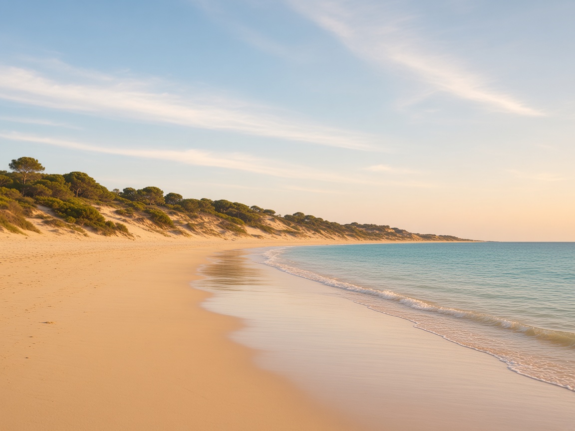 Beach and dunes near Sancti Petri in Chiclana