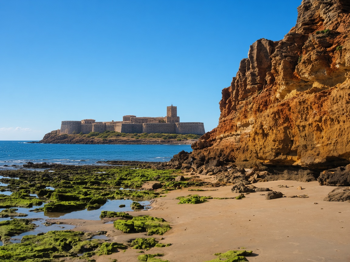 Castle of Sancti Petri seen from Chiclana