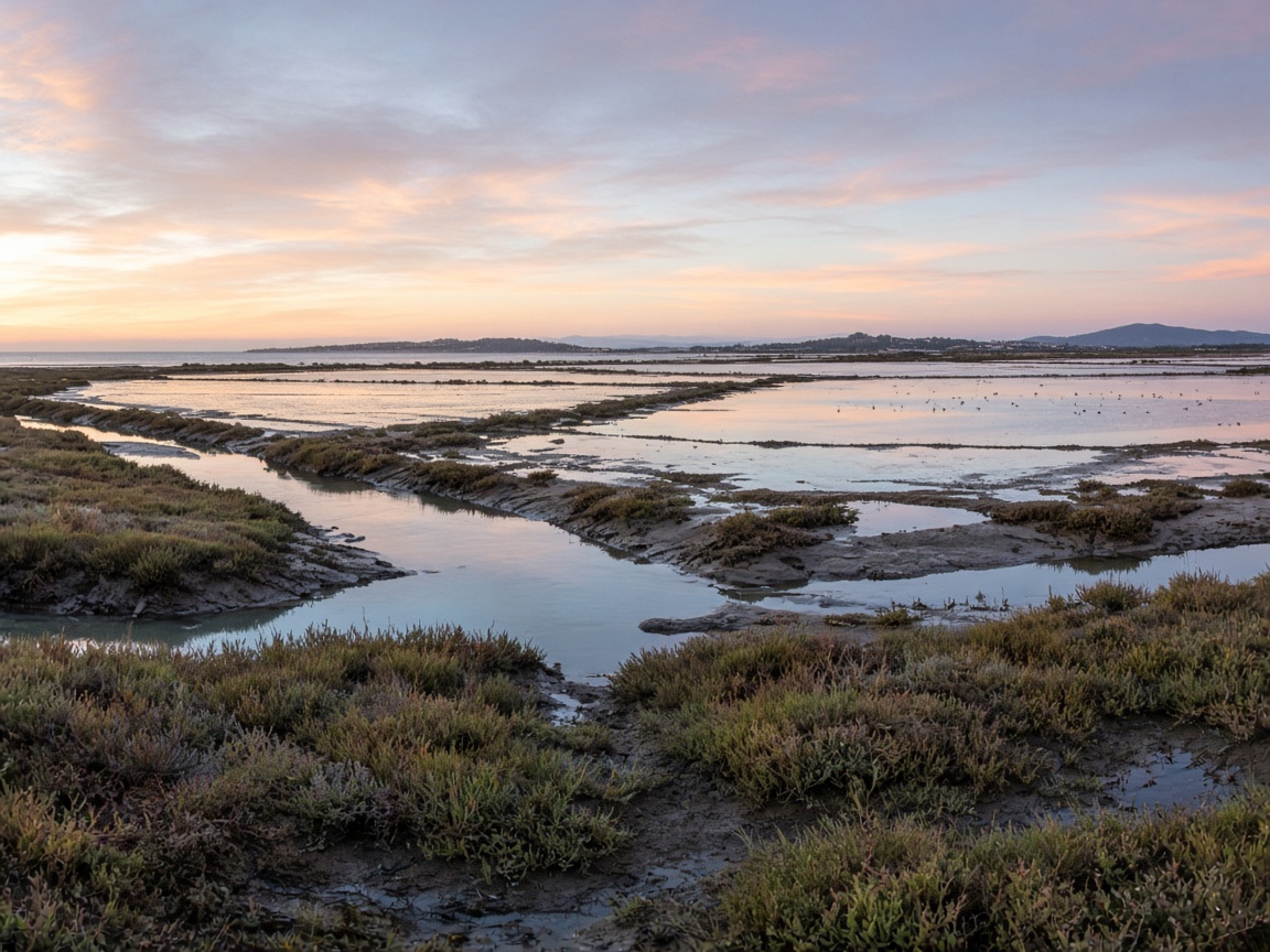 Salt flats and marshes near Chiclana